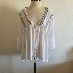 JAASE bohemian size L three quarter sleeve top